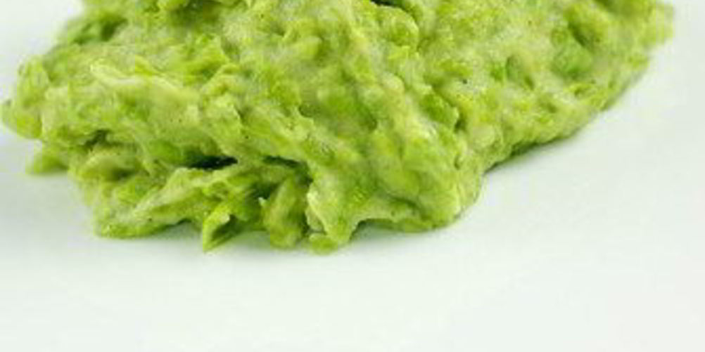 Рецепт пюре картофельного с горошком и чесноком