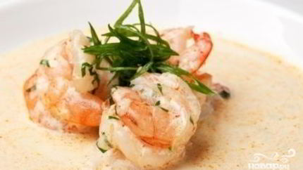 Фрикасе из креветок