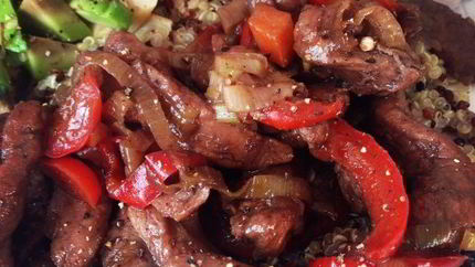 Фрикасе из утки с киноа