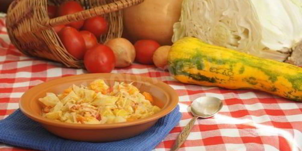 Рецепт кабачков с картошкого помидорами