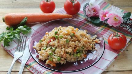 Овощное рагу с рисом