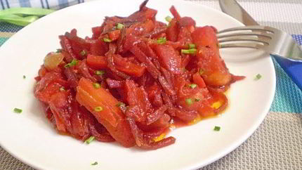 Овощное рагу со свеклой