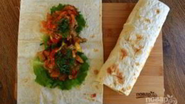 овощное рагу в лаваше