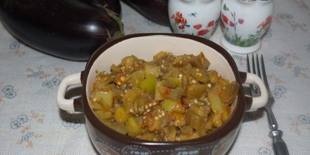 Рецепт рагу из баклажанов и помидоров