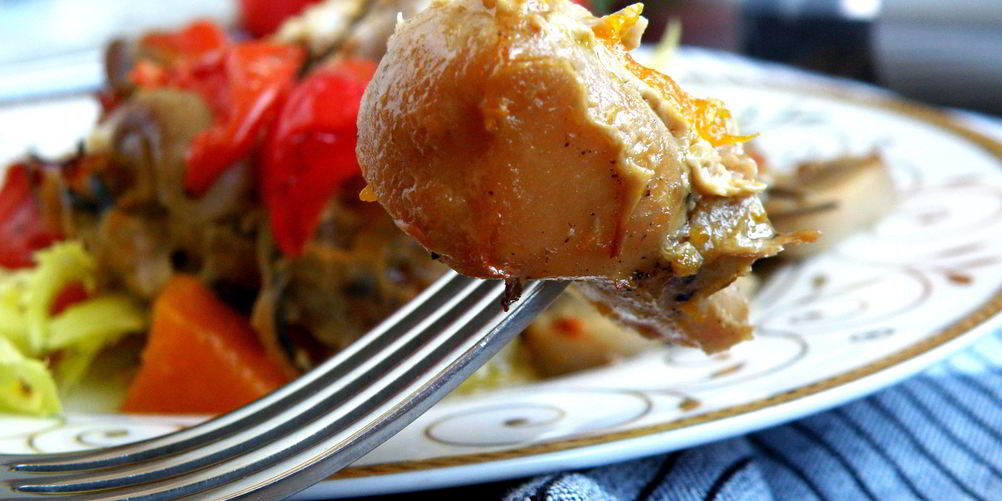 Рецепт рагу из маринованного кролика с овощами и грибами