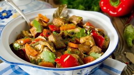 Рагу овощное с мясом