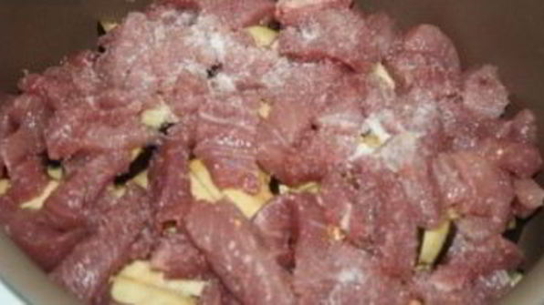 рагу овощное с телятиной