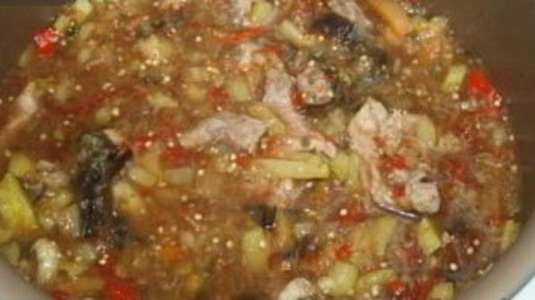 рагу овощное с телятиной