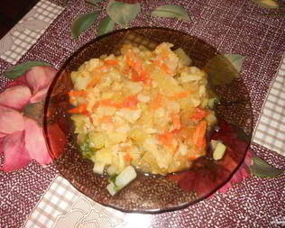 Рагу с цветной капустой и картошкой