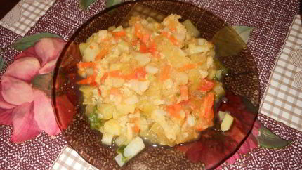 Рагу с цветной капустой и картошкой