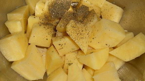 рагу в горшочке с грибами шиитаке