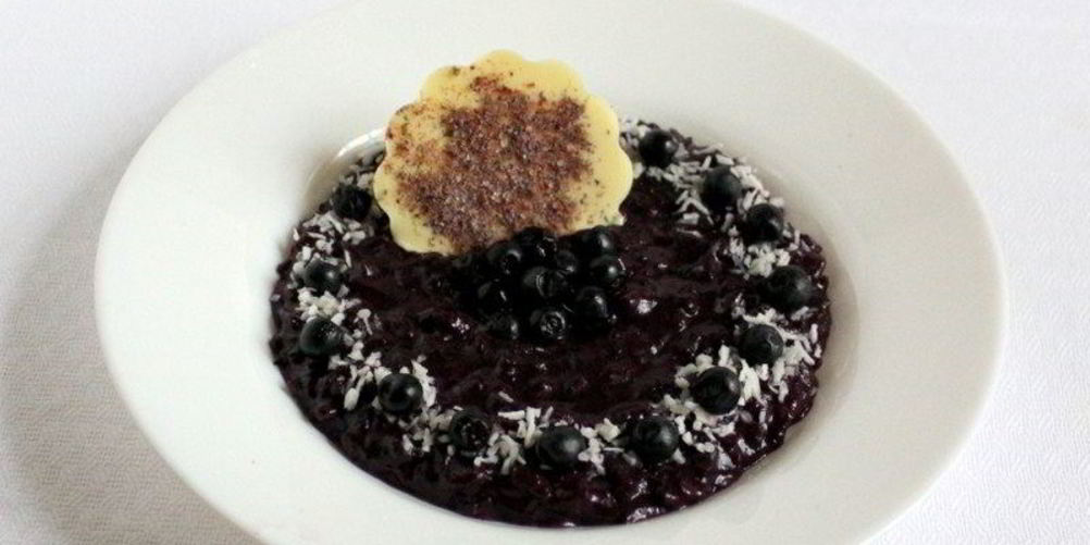 Рецепт чернично-кокосового ризотто