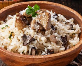 Итальянское ризотто с белыми грибами