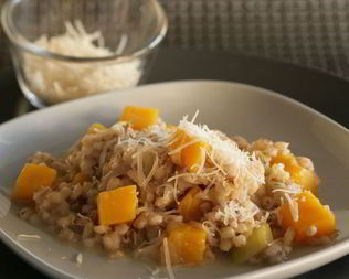 Перловое ризотто с тыквой