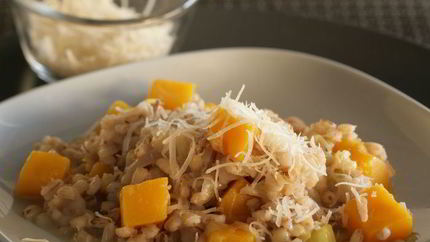 Перловое ризотто с тыквой