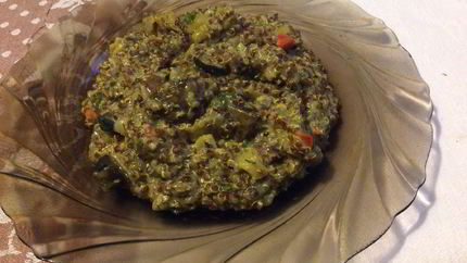 Ризотто из киноа с лесными грибами