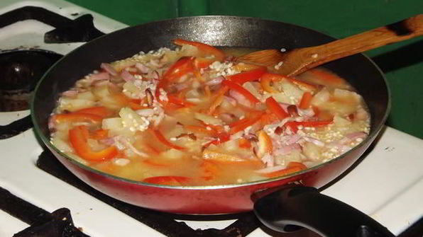 ризотто по-гавайски