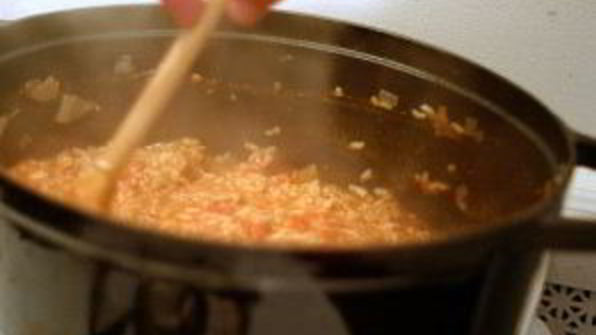 ризотто с фаршем