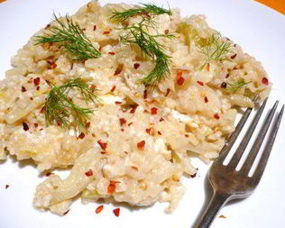 Ризотто с фенхелем и рикоттой