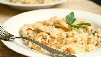 Ризотто с кальмарами