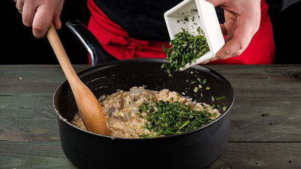 ризотто с креветками