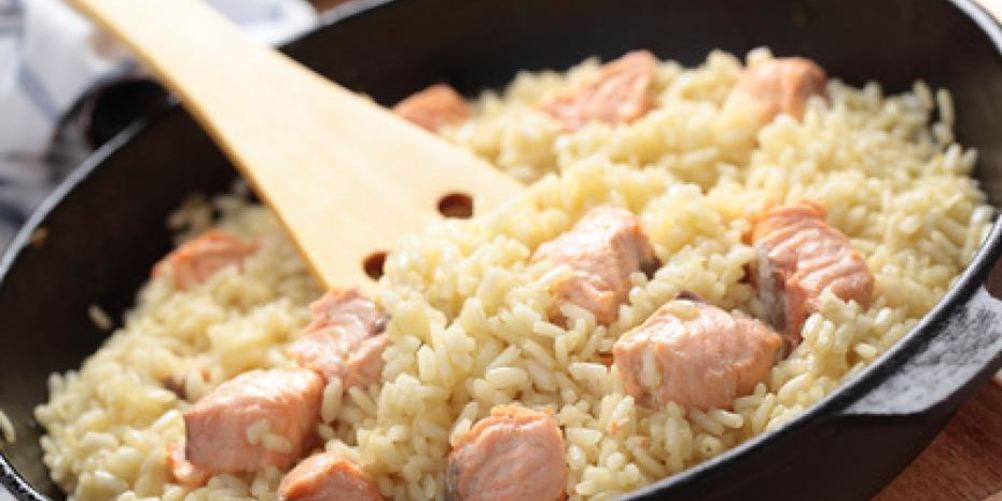 Рецепт ризотто с лососем