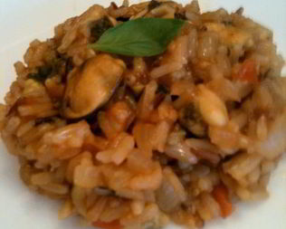 Ризотто с мидиями