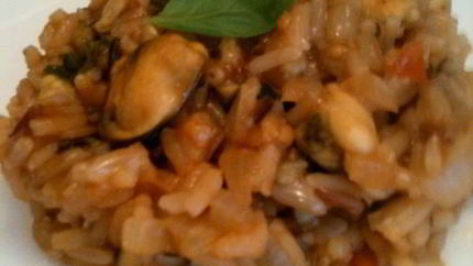 Ризотто с мидиями