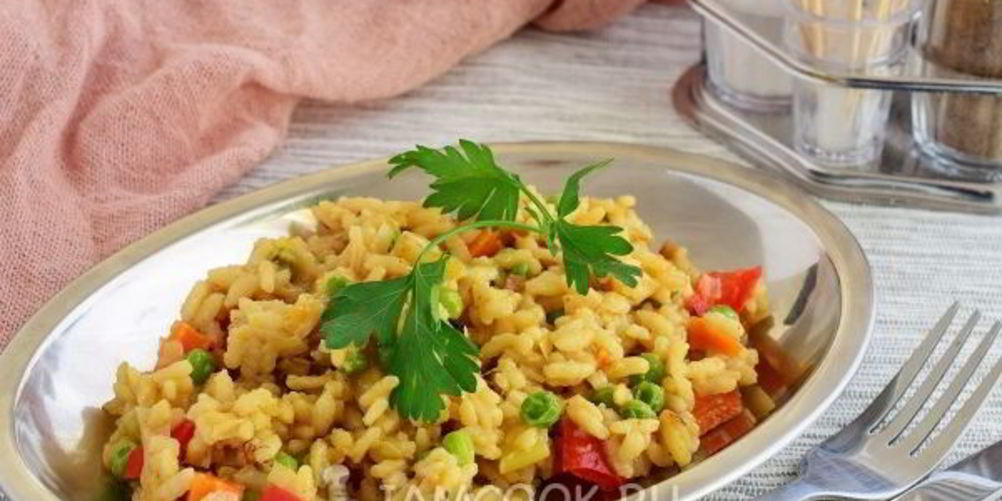 Рецепт ризотто с овощами