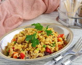 Ризотто с овощами