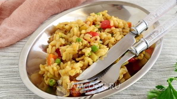 ризотто с овощами