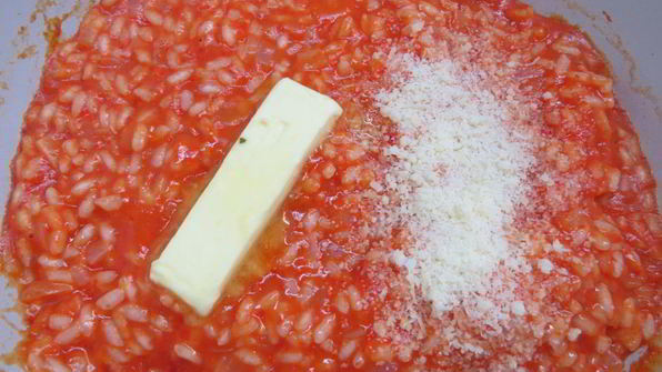 ризотто с печеным болгарским перцем