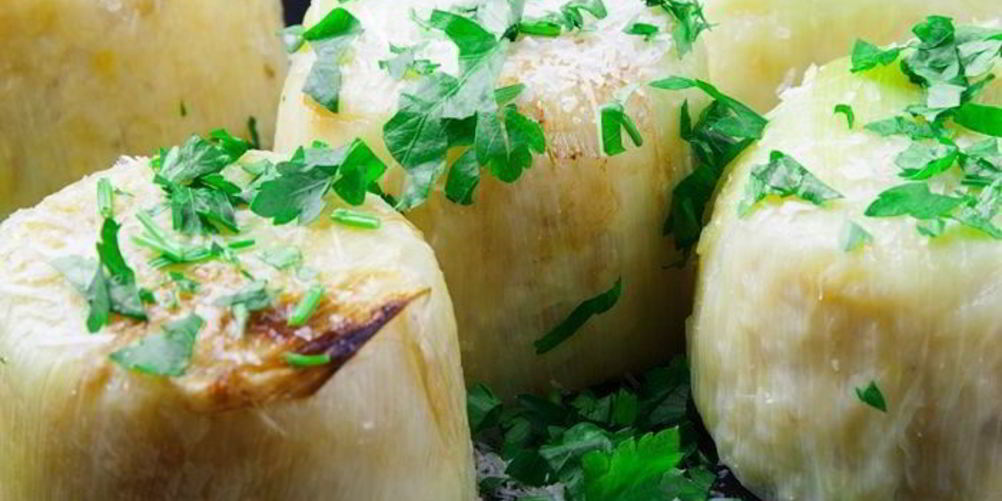 Рецепт ризотто в луке-порее