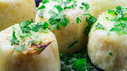 Ризотто в луке-порее