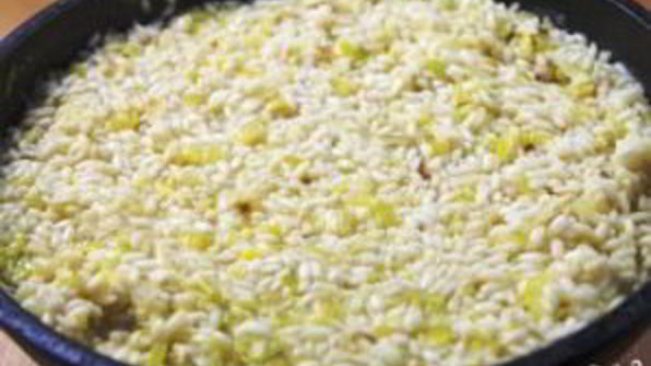 ризотто в луке-порее
