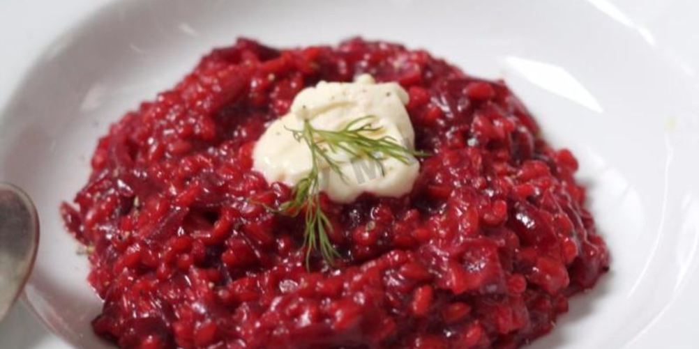 Рецепт свекольного ризотто