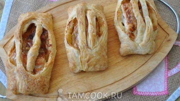 горбуша, запеченная в слоеном тесте