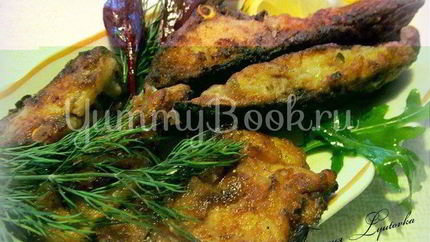 Карп жареный пикантный