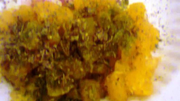 мойва с мандариновой сальсой