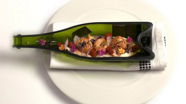 морской гребешок на пюре из цветной капусты