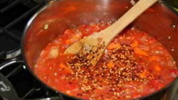 морской окунь с овощным рагу