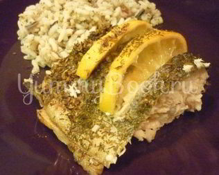 Радужная форель, запеченная в фольге с лимоном