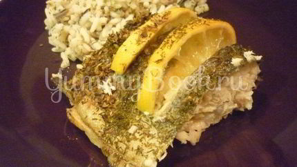 Радужная форель, запеченная в фольге с лимоном