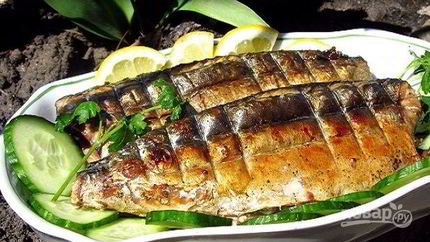 Скумбрия на мангале