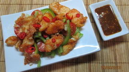 Треска в китайском стиле