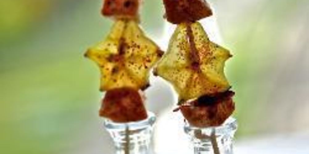 Рецепт куриных шашлычков с карамболоя