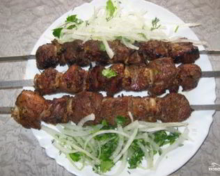 Шашлык из баранины с лимоном