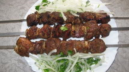 Шашлык из баранины с лимоном