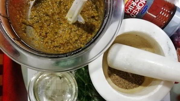 шашлык из бекона мраморной говядины