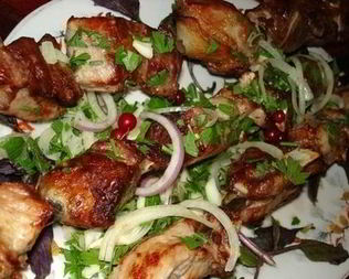 Шашлык из нутрии со специями